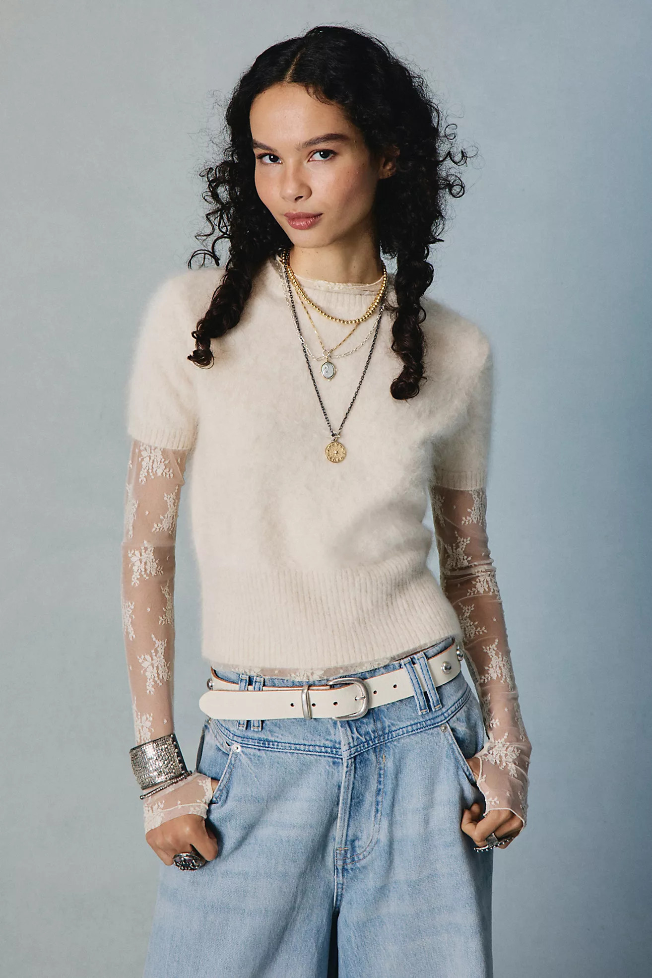 Belle Brushed Cashmere Tee | Free People (Global - UK&FR Excluded)