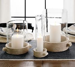 Artisan Handcrafted Ceramic Hurricane Candleholder | Pottery Barn (US)
