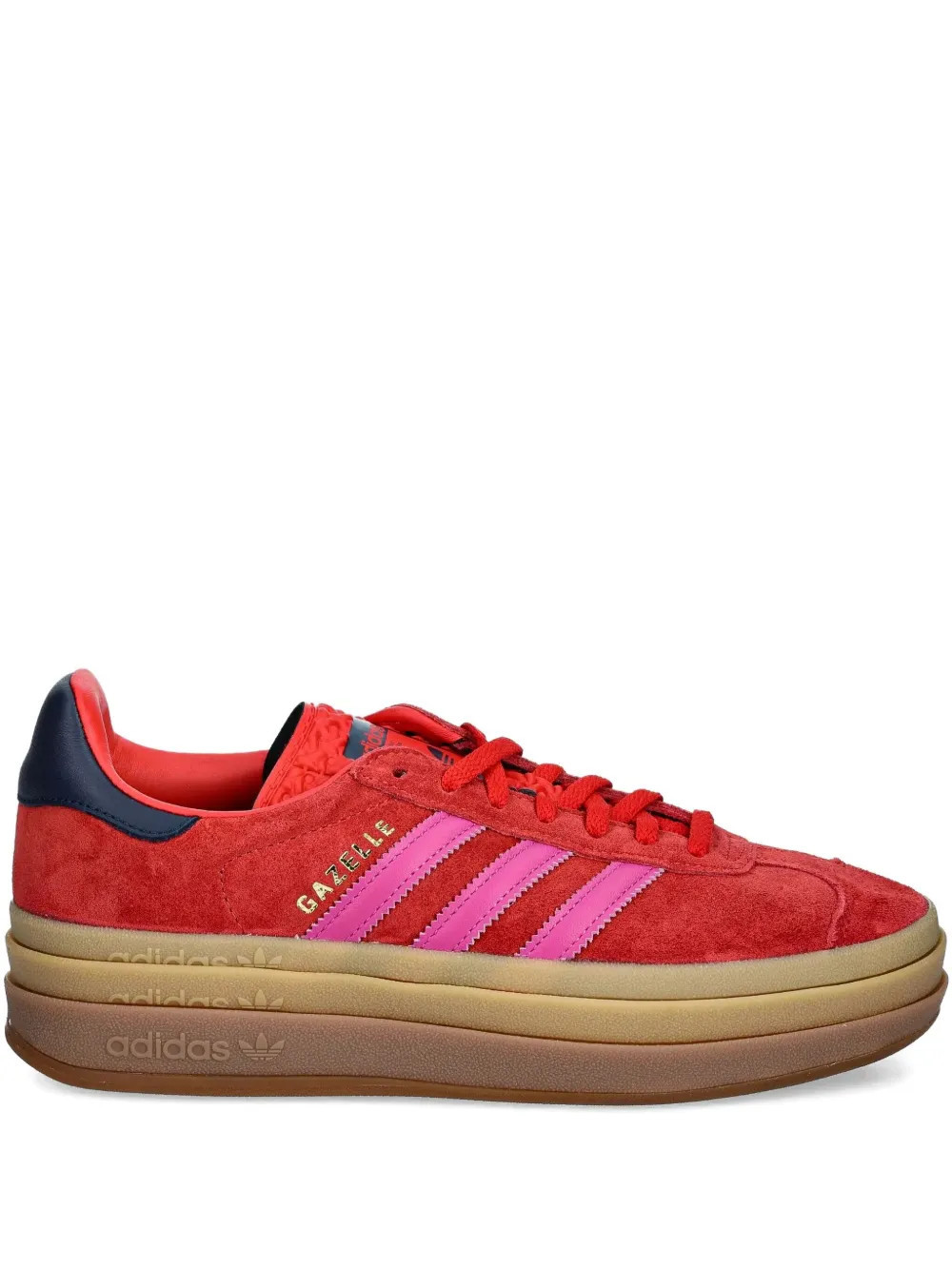 adidas Gazelle Bold suede platform sneakers - Red | Farfetch Global