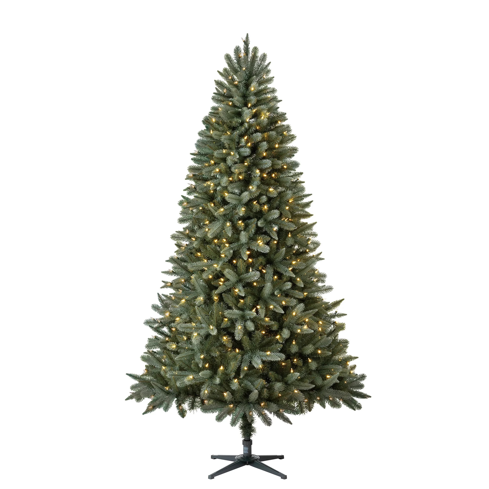 7.5 ft Pre-Lit Birchwood Fir Artificial Christmas Tree with 500 Clear Twinkle LED Lights and Stan... | Walmart (US)