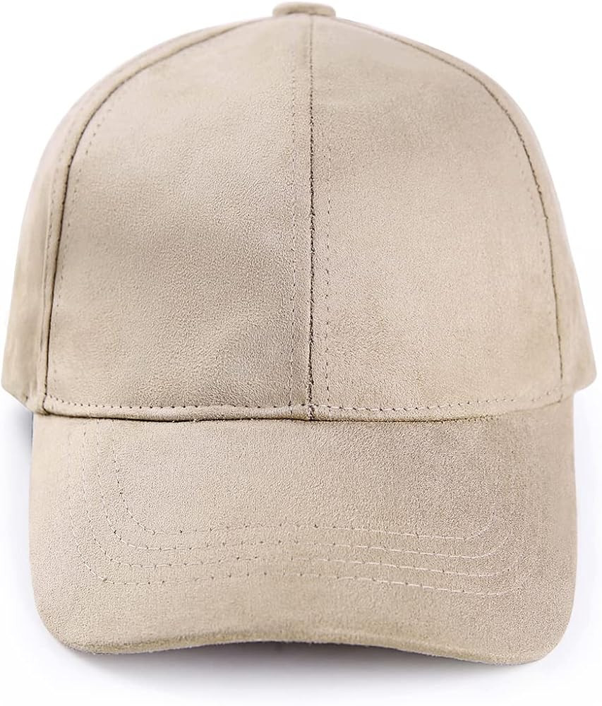 JOOWEN Unisex Faux Suede Baseball Cap Adjustable Plain Dad Hat for Women Men | Amazon (US)