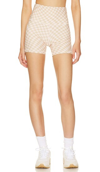 The Gusher Short in Cream Checkerboard | Revolve Clothing (Global)