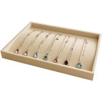 Medium Size Stackable Jewelry Tray Organizer Safe Storage Premiumg Quality Beige Velvet Necklace Sho | Etsy (US)