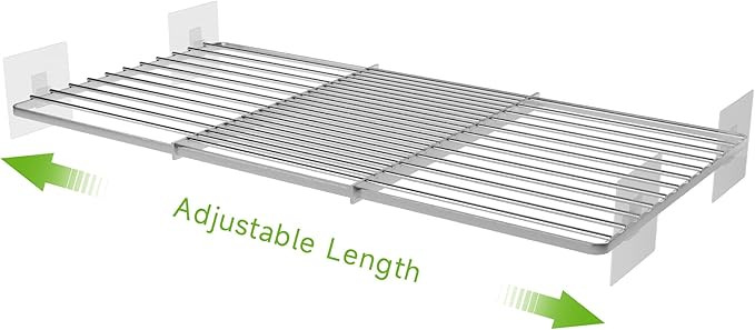 Expandable Closet Shelves Organizers, Adjustable Shelf for Cabinet Rack Storage Wardrobe Divider ... | Amazon (US)