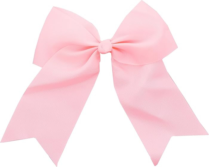 Light Pink Jumbo Bow Clip with Tails | Amazon (US)