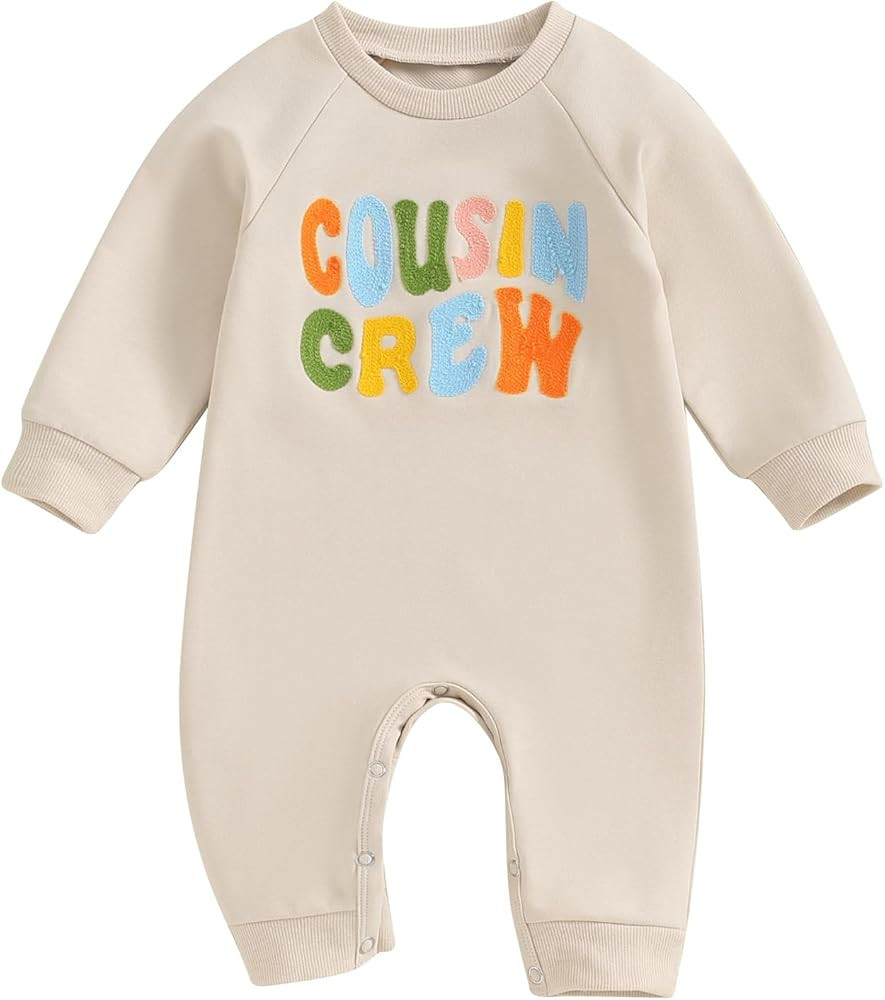 Cousin Crew Shirts Baby Girl Boy Jumpsuit Romper Sweatshirt Sister Brother Cousin Crew Matching O... | Amazon (US)