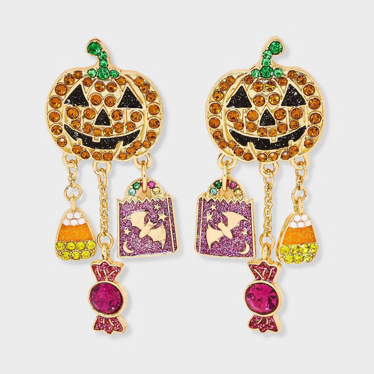 SUGARFIX by BaubleBar Halloween Haul Earrings - Orange/Purple | Target