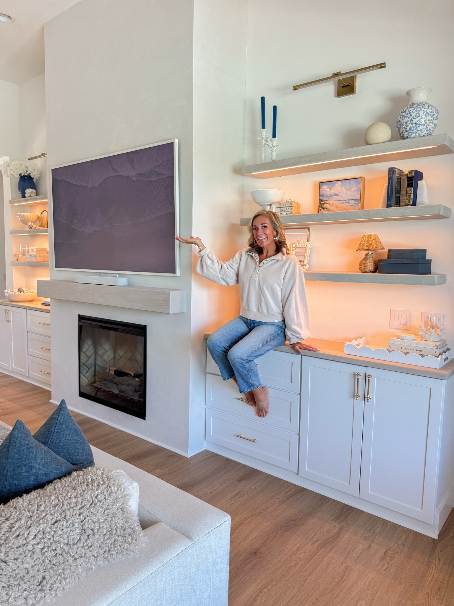 Our fireplace shelf decor!

#LTKHome