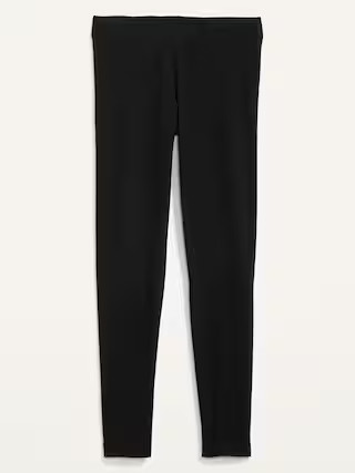 High-Waisted Jersey Fashion Layering Leggings | Old Navy (US)