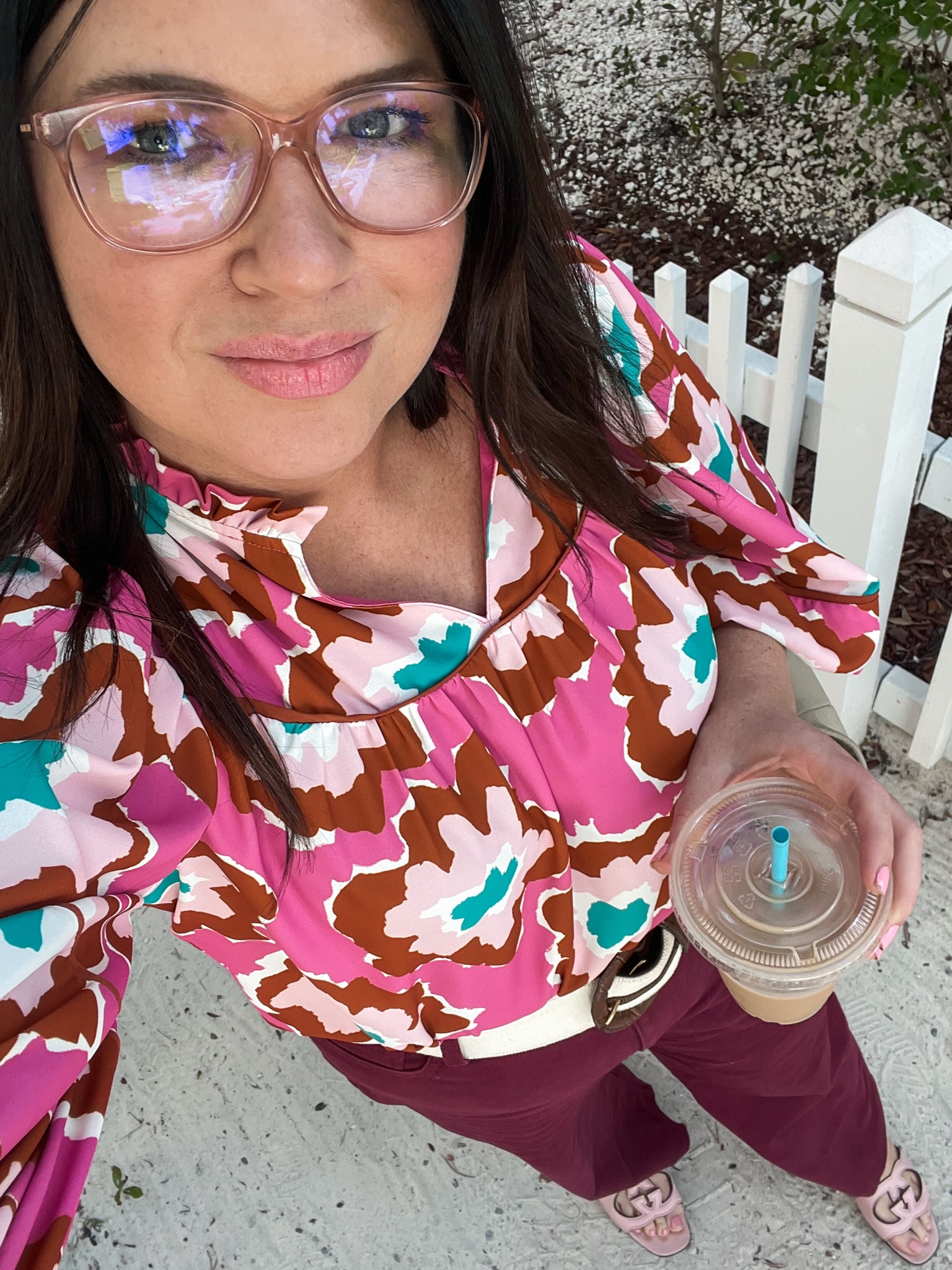 work ootd 
Burgundy jeans 
Ralph Lauren belt 

#LTKMidsize #LTKOver40 #LTKWorkwear