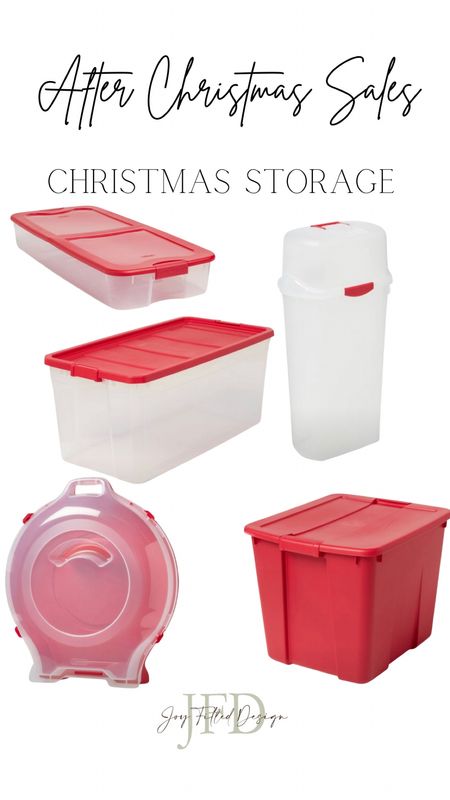 After Christmas sales. Christmas storage, wreath storage, wrapping paper storage, attic storage clear totes, clear storage, clear containers, Christmas containers 

#LTKHoliday #LTKsalealert #LTKhome