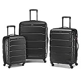 Samsonite Omni PC Hardside Expandable Luggage with Spinner Wheels, 3-Piece Set (20/24/28), Black | Amazon (US)