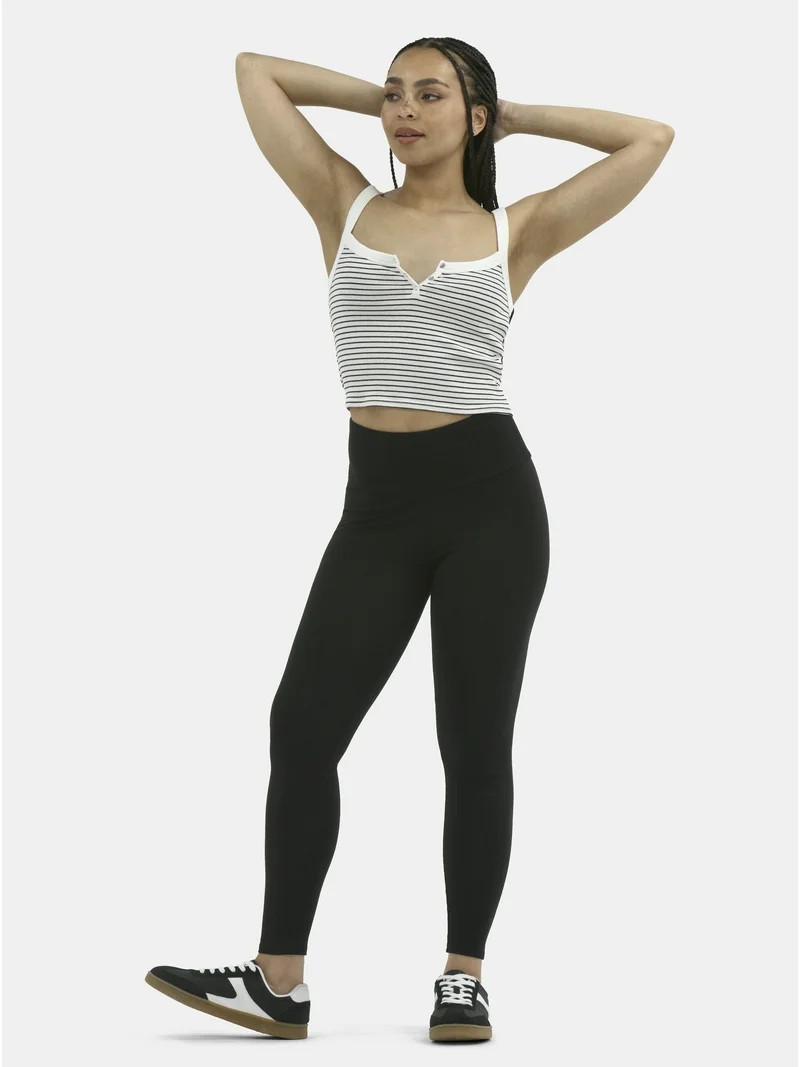 No Boundaries High-Rise Ankle Leggings, 27” Inseam, Women’s | Walmart (US)