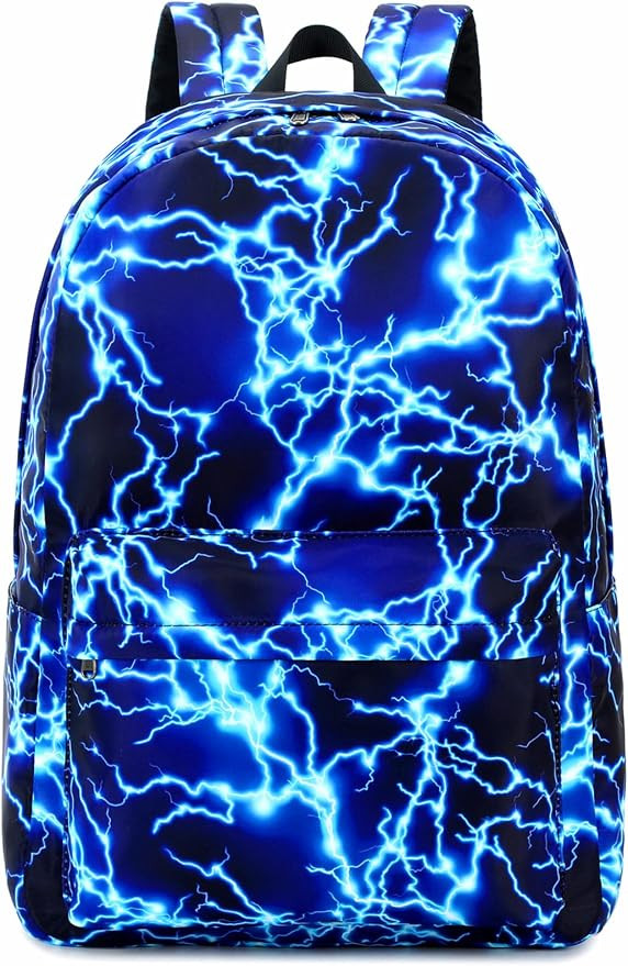mezhsa Boy School Backpack Elementary Middle Lightning Bookbag Laptop Teenager Waterproof Lightwe... | Amazon (US)