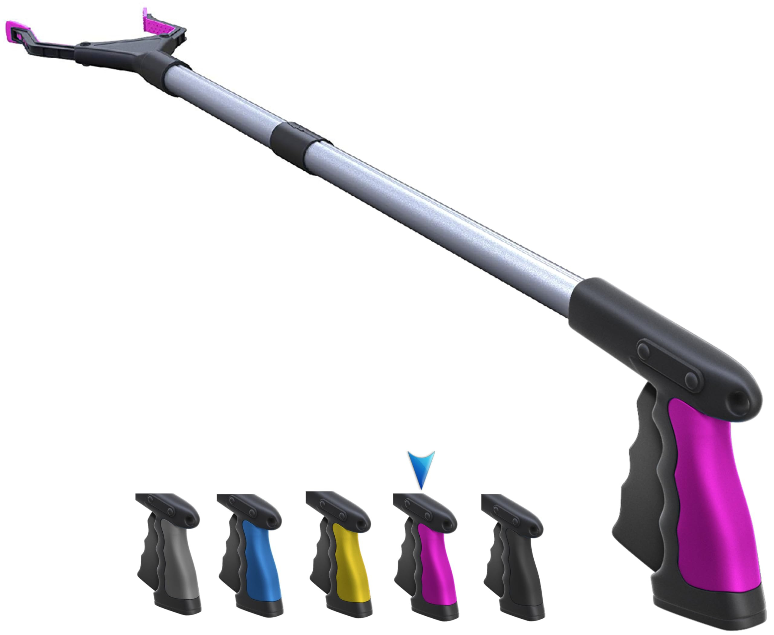 2024 Upgrade PowerGrip T9, Grabber Reacher Tool, Wide Jaw, Foldable, Steel Cable, with 96 Grip Po... | Amazon (US)