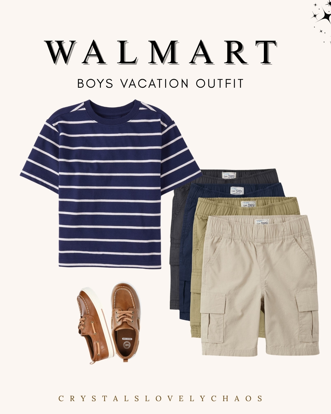 Walmart vacation outfit for Boys. Get him ready for adventure with this Walmart vacation outfit—striped shirt, pull-on pants, and comfy shoes for toddler boys!

 

 #LTKBaby #LTKKids #LTKMens