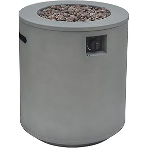 Bond Manufacturing 52144 Acero 23" Round 50,000 BTU Gas Fire Column, Gray | Amazon (US)