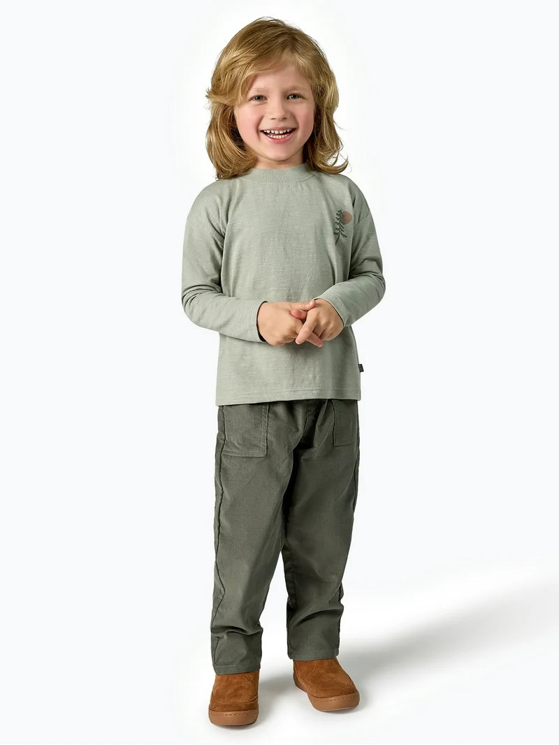 Modern Moments by Gerber Toddler Boy Graphic Tee and Pant Outfit Set, Sizes 12M-5T - Walmart.com | Walmart (US)
