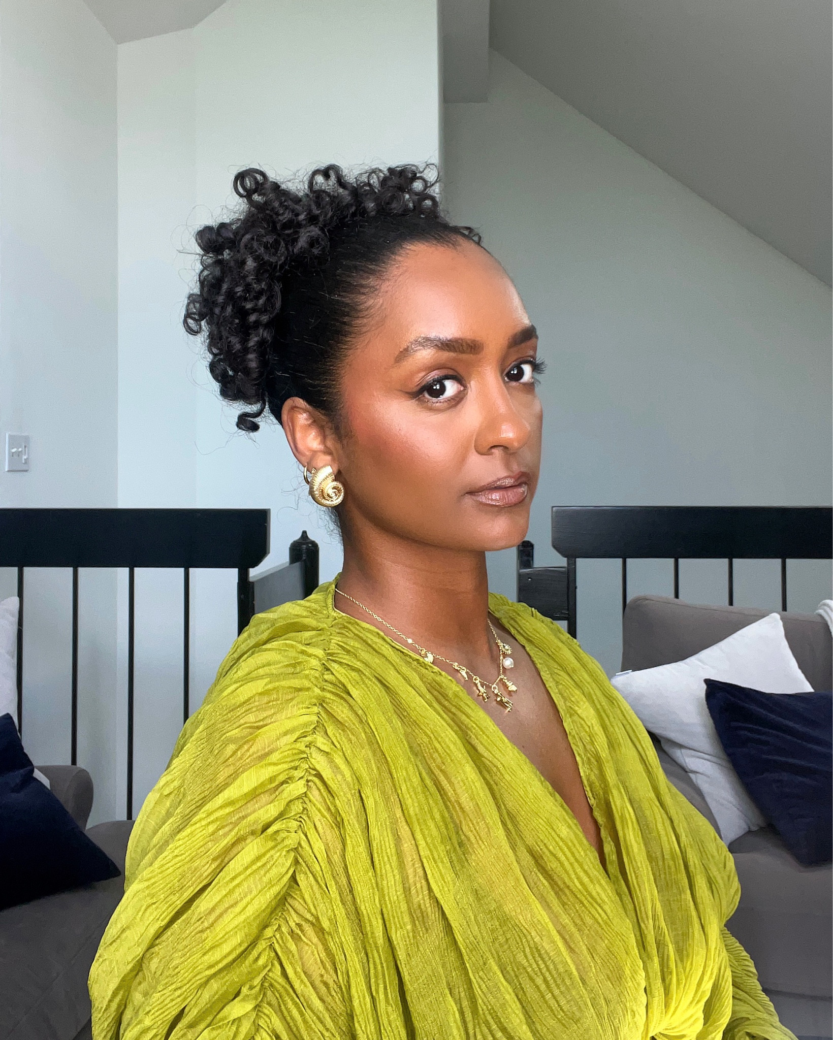 Lazy girl curly hairstyle ✨🥝🫶🏾