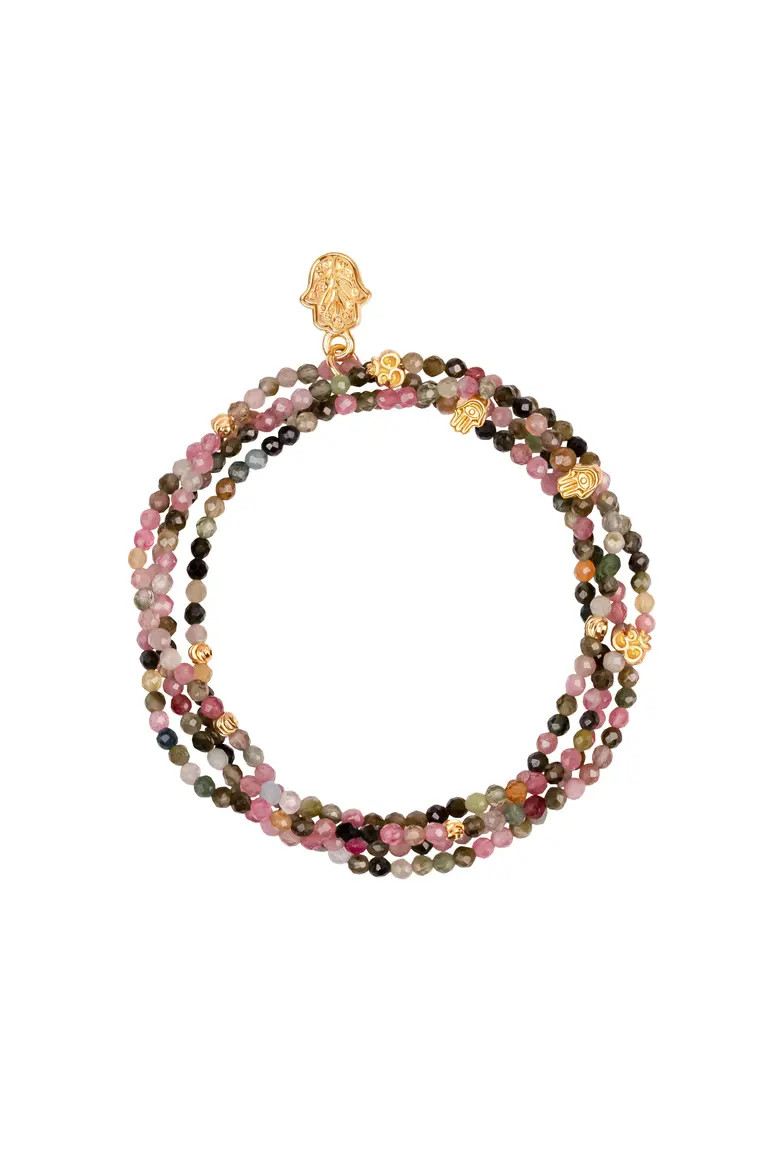Women's Tourmaline Wrap Multicolor Bracelet Peace and Protection (Women) | Nordstrom | Nordstrom