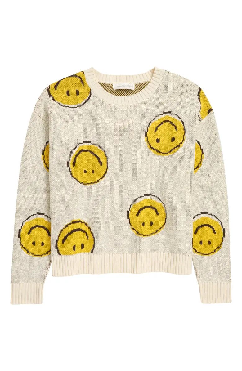 Kids' Pattern Pop Organic Cotton Blend Sweater | Nordstrom | Nordstrom