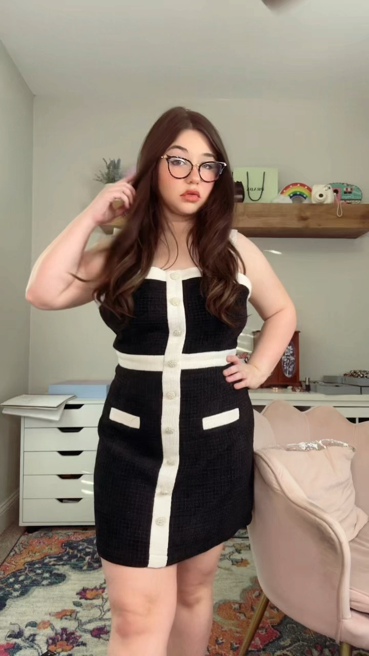 Old money style outfit, winter outfit idea, holiday outfit, tweed dress, hair bow, black boots, black leather fur jacket, tweed purse 

Size up 1 on the dress! 🖤

#LTKFindsUnder100 #LTKStyleTip