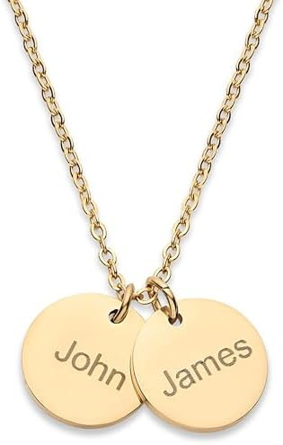 Personalized Kids Name Necklaces for Mom, Wife, Women, Custom Engraved Christmas, Mother's Day, B... | Amazon (US)