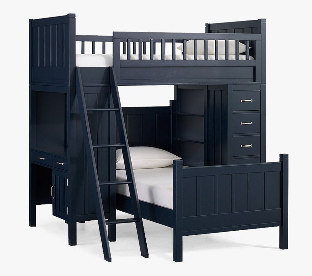 Camp Twin Loft System &amp; Lower Bed Set | Pottery Barn Kids