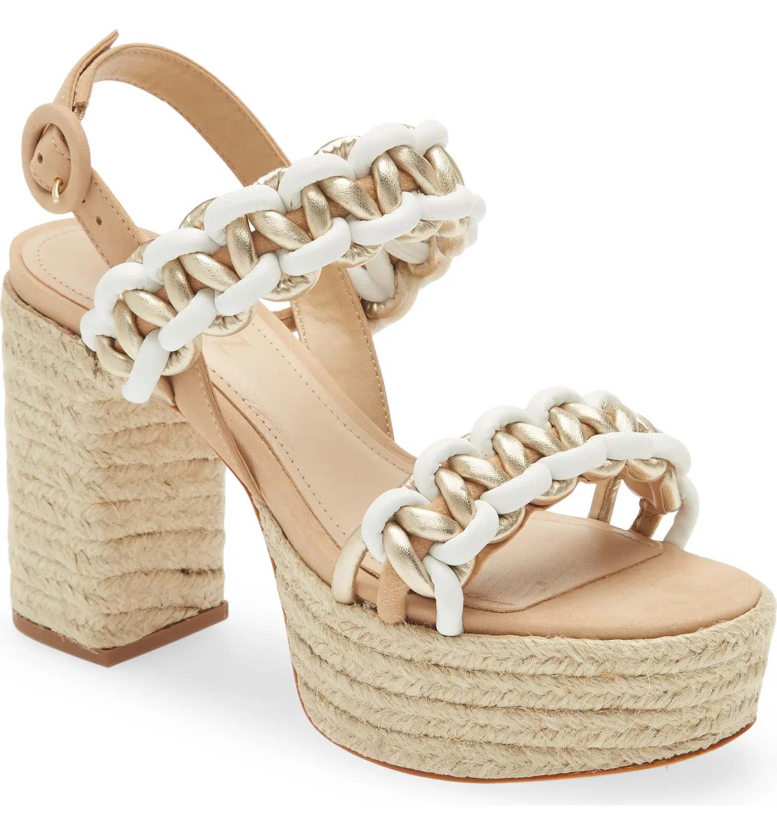 Juliet Woven Leather Platform Sandal | Nordstrom