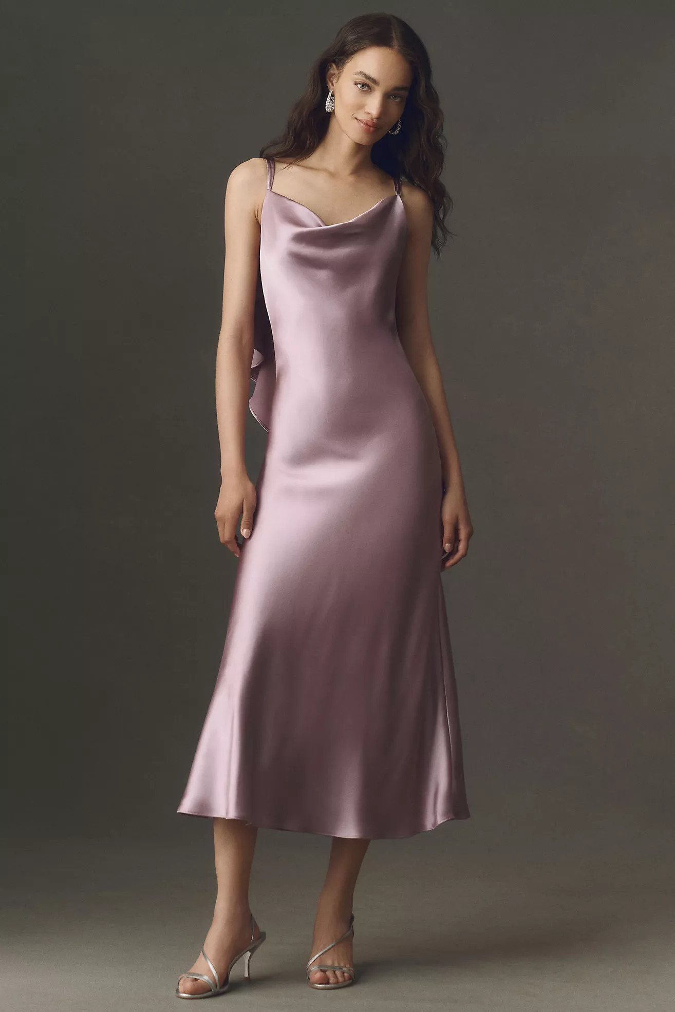 BHLDN Blair Cowl-Neck Slip Maxi Dress | Anthropologie (US)