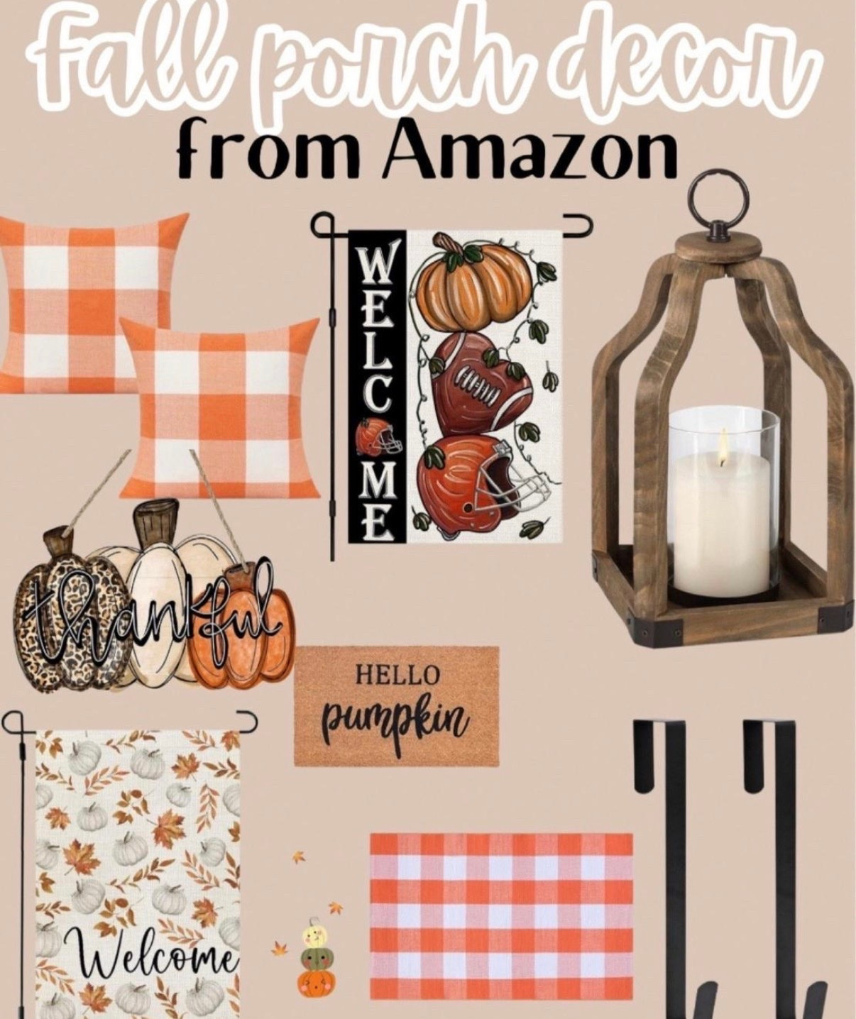 Fall porch decor from Amazon prime 
Fall porch, fall patio, fall porch decorations, fall 2026, porch mat, porch rug, doormat, outdoor flag, fall porch ideas, fall porch rug, amazon fall porch, amazon home decor, seasonal
#fall #porchdecor #amazon #amazonhome

#LTKHome #LTKSeasonal