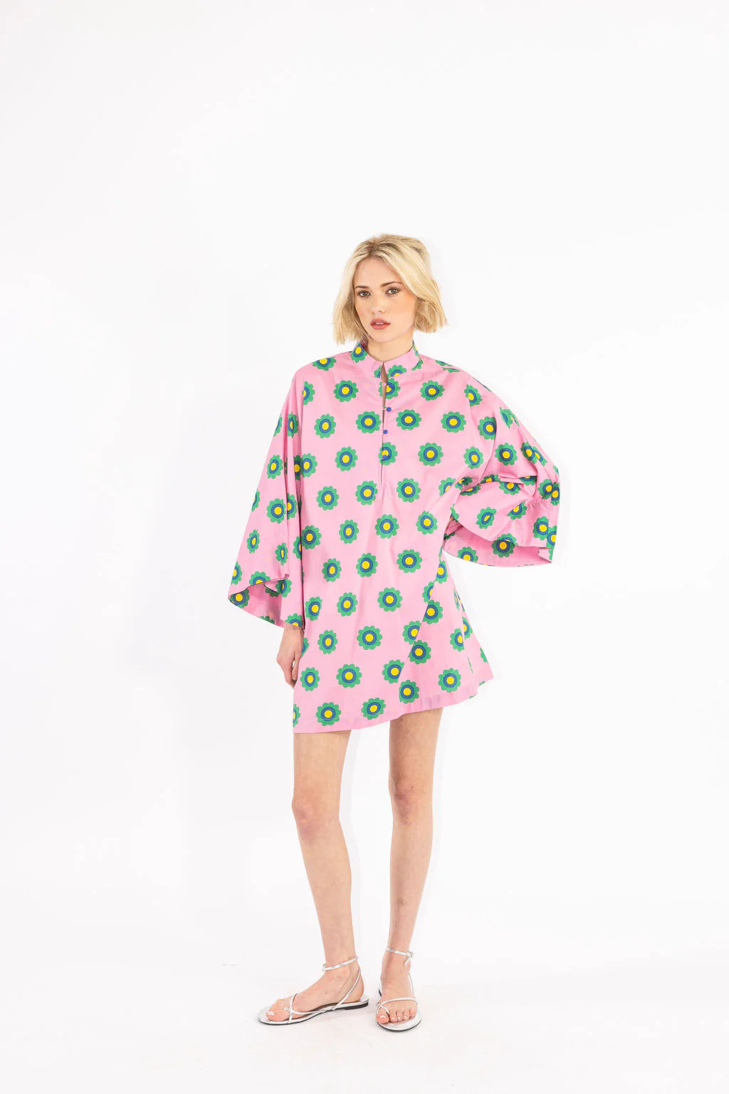 Green Mod Mini Caftan | La Vie Style House