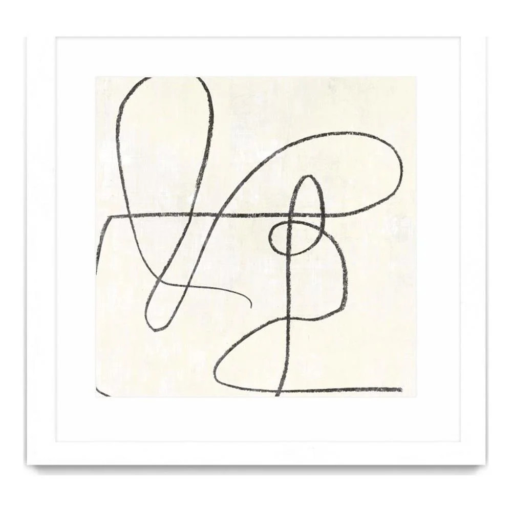 Giant Art 36x36 Juxtaposing Matted and Framed in White | Walmart (US)