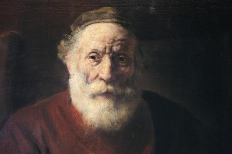 Giclee Painting: Rembrandt van Rijn's Portrait of an Old Man in Red, 1 | Allposters.com