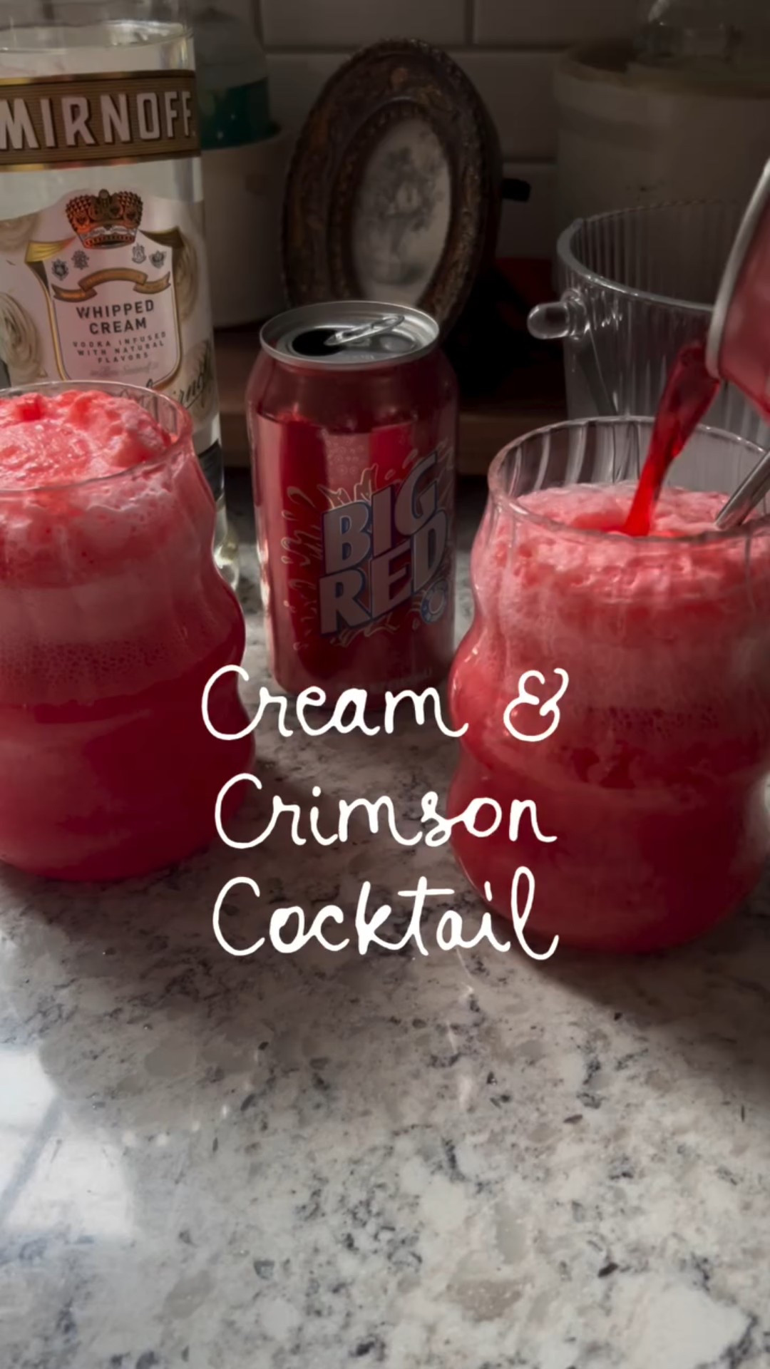 Cream and Crimson Cocktail!🤍🏈❤️

1 shot Whipped Cream Vodka
1 shot Half n half or heavy whipping cream
1 12 oz can Big Red soda
Ice

In a shaker, add I scoop ice, 1 shot glass of whipped Cream vodka and 1 shot glass of half and half or heavy whipping cream. Shake well and pour over crushed ice in a glass. Fill rest of glass with Big Red! For a mocktail, just omit the vodka. You can also add a scoop of vanilla icecream for a cream and crimson float for the kiddos! 

FUN FACT: my hometown in Indiana sells the most Big Red in the country🤣❤️!

We’ll be cheering on our Hoosiers and enjoying a cream and crimson cocktail from the comfort of our own home this weekend! Are you going to the Natty or watching from home too? 

Let me know if you give this a try and GO HOOSIERS ❤️🤍! 

#edwardsfarmstead #indianafootball #bigredcocktail #bigred