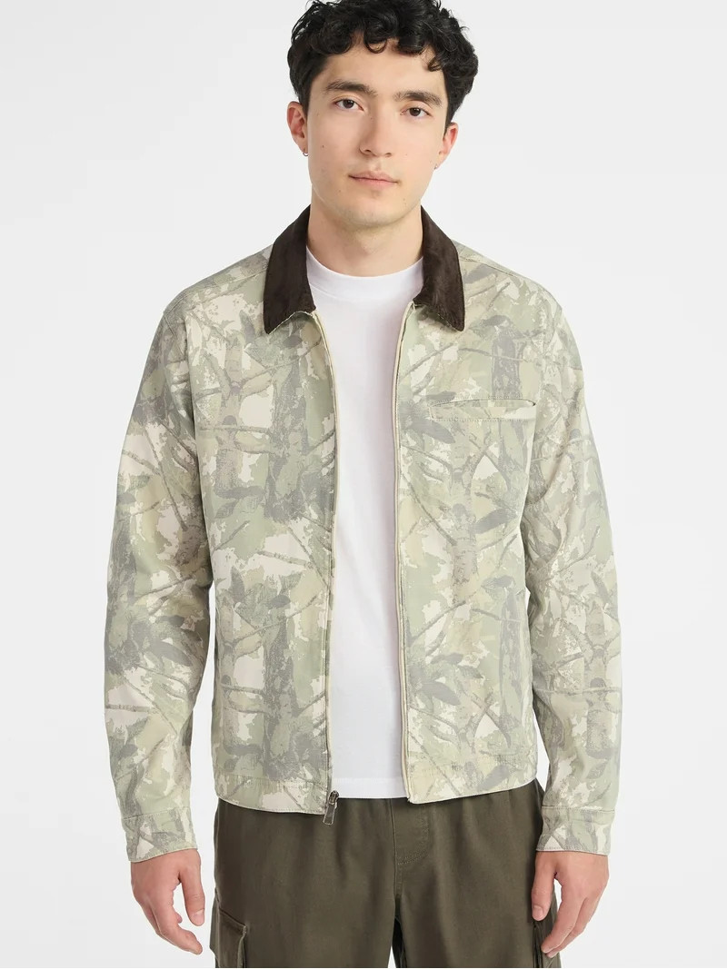 No Boundaries Men's and Big Men's Workwear Garage Jacket, Size S-3XL | Walmart (US)