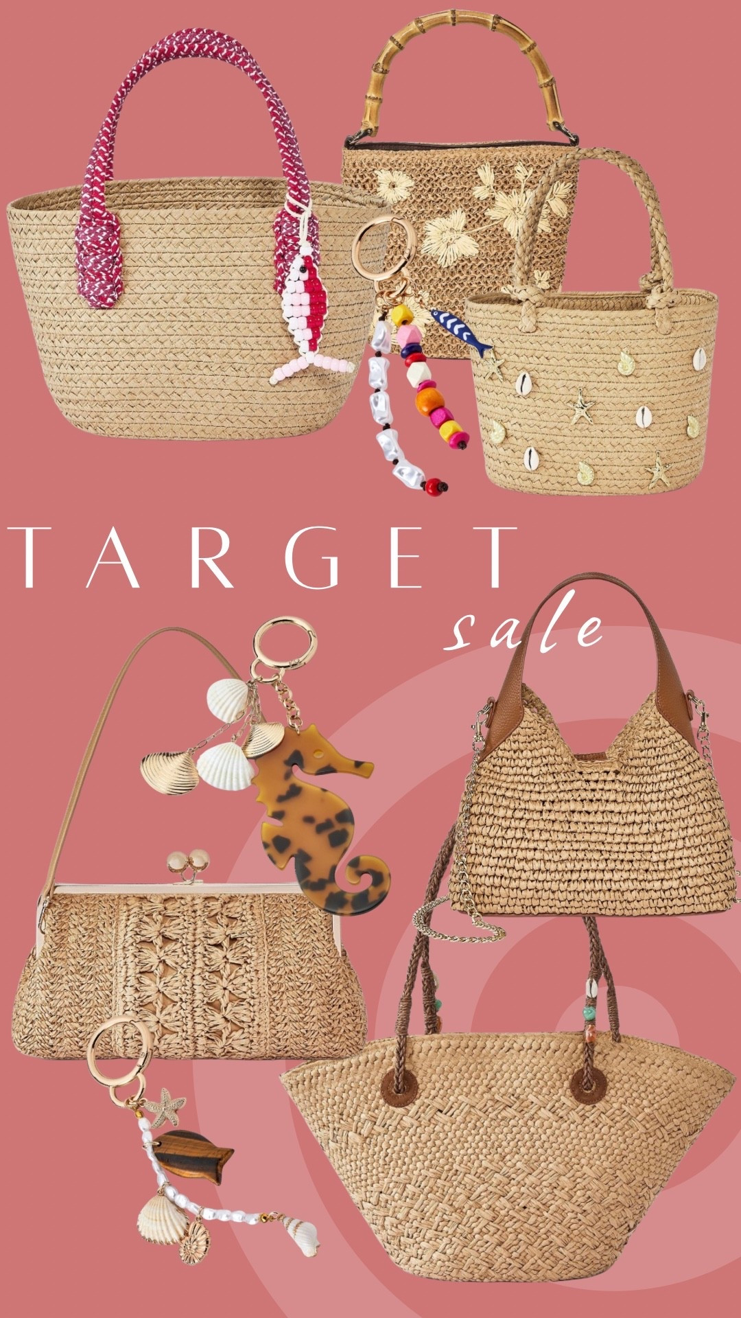 New at Target! 

Sale On summer handbags 🎯 20% off so many styles & bag charms!