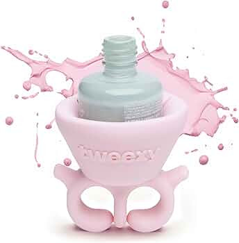 tweexy Wearable Nail Polish Holder Ring - Nail Polish Bottle Holder for Easy Application | Perfec... | Amazon (US)
