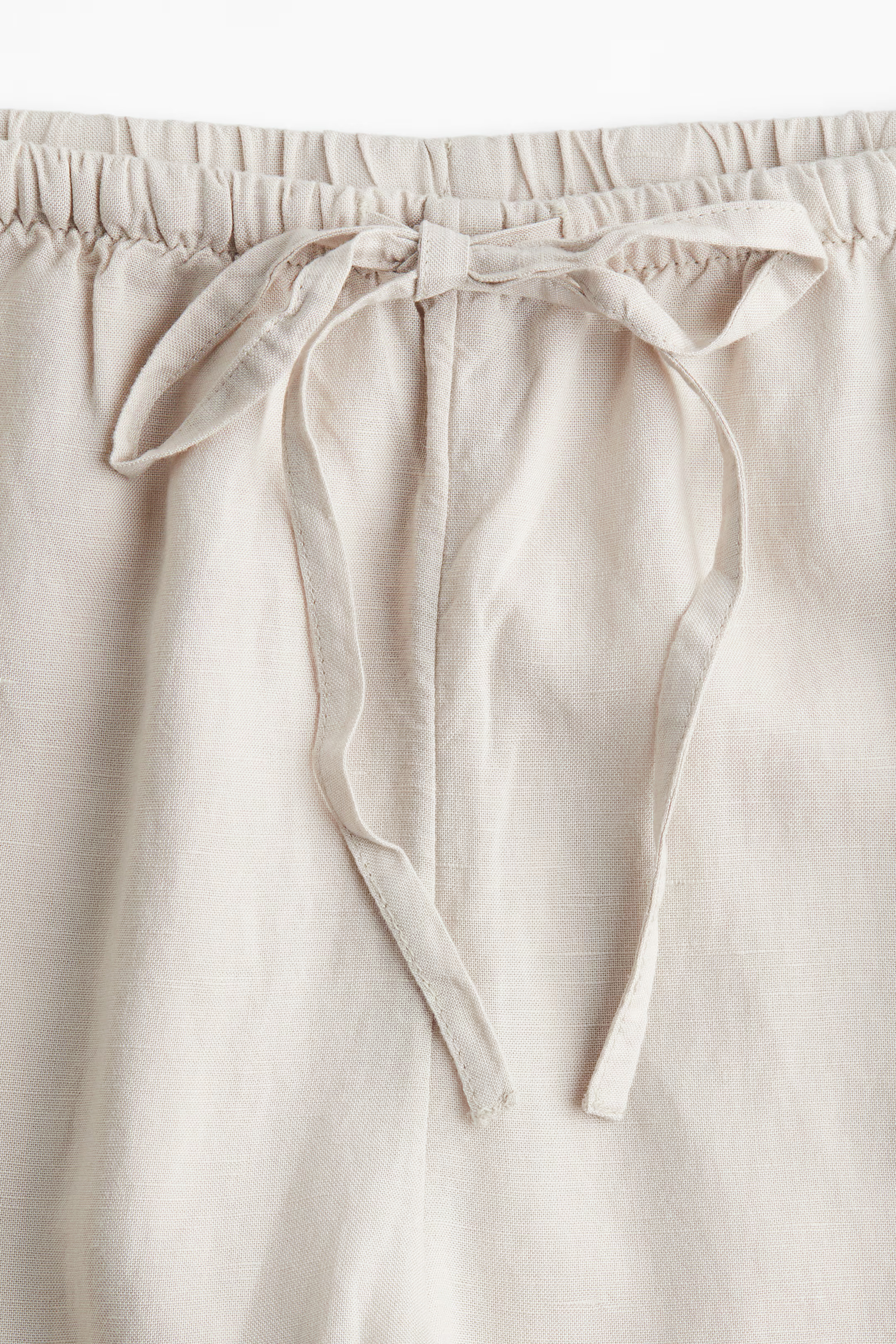 Linen-Blend Drawstring Pants | H&M (US + CA)