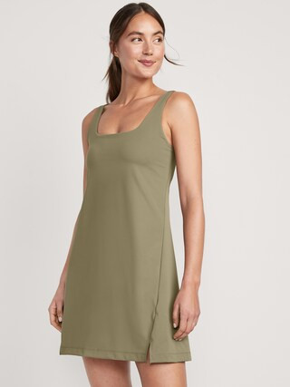 PowerSoft Sleeveless Shelf-Bra Support Dress for Women | Old Navy (US)