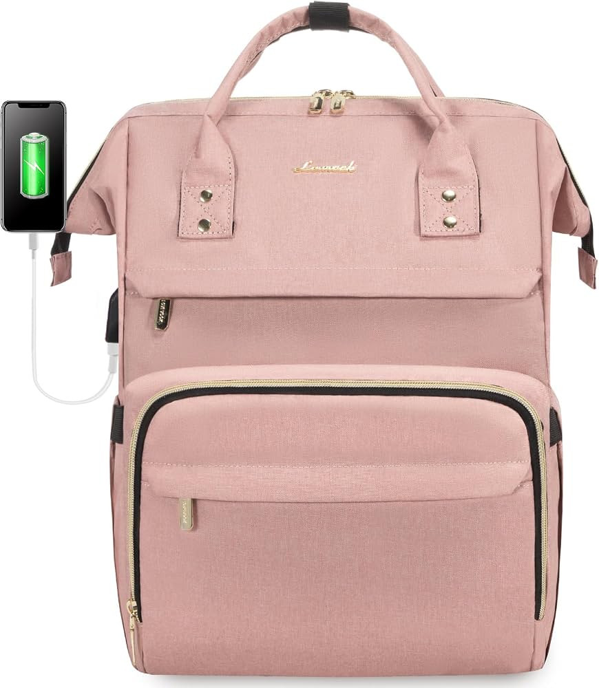 LOVEVOOK Laptop Backpack Women Teacher Backpack Nurse Bags, 15.6 Inch Womens Work Backpack Purse ... | Amazon (US)