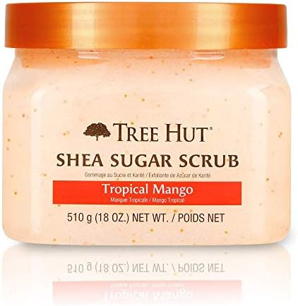 Tree Hut Shea Sugar Scrub Tropical Mango, 18oz, Ultra Hydrating and Exfoliating Scrub for Nourish... | Amazon (US)