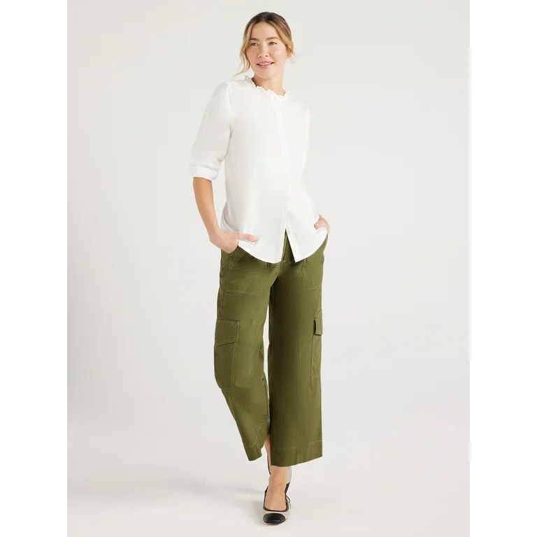 Free Assembly Women’s Cargo Pants, 27” Inseam, Sizes XS-XXXL | Walmart (US)