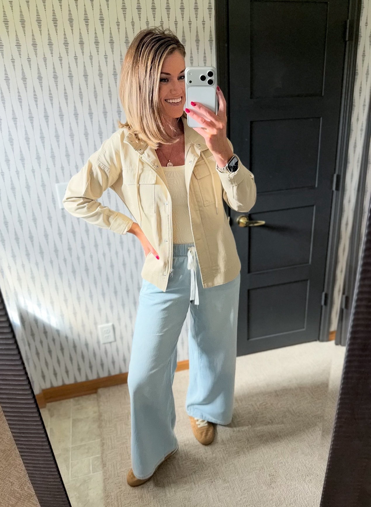 Ok Maurices. It’s been a minute since I’ve placed an order, but these new pieces have me wanting more. 
Items on sale + use code LTK10 for additional savings 
Classic jacket/ small
Comfy pull on jeans/ medium regular 
Sneakers/ tts 

#LTKOver40 #LTKmomlife #LTKSeasonal