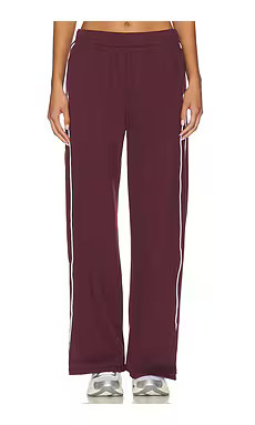 Beyond Yoga Luxe Fleece Piper Wide Leg Pant in Dark Cherry from Revolve.com | Revolve Clothing (Global)