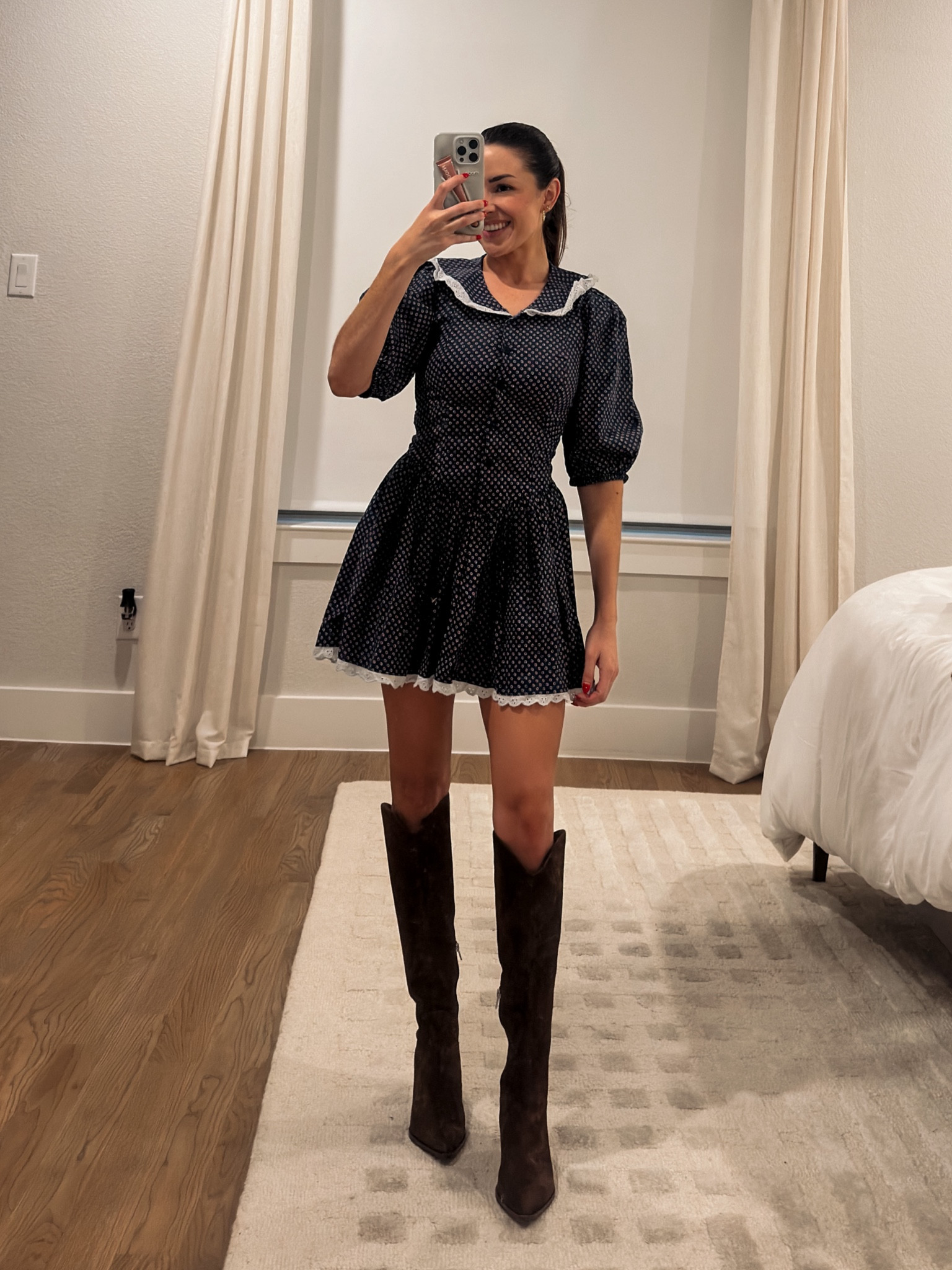 Button down mini dress / brown suede knee high boots. Wearing size 0 in the dress but need a 2. Love this outfit for fall 🍂🍁

#LTKSeasonal #LTKStyleTip #LTKShoeCrush