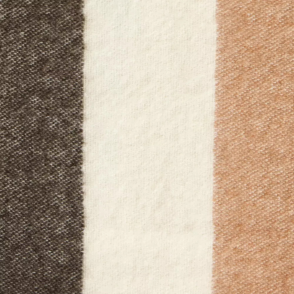 Buy Habitat Striped Faux Mohair Throw - Neutral - 125x150cm | Blankets and throws | Habitat | Habitat UK