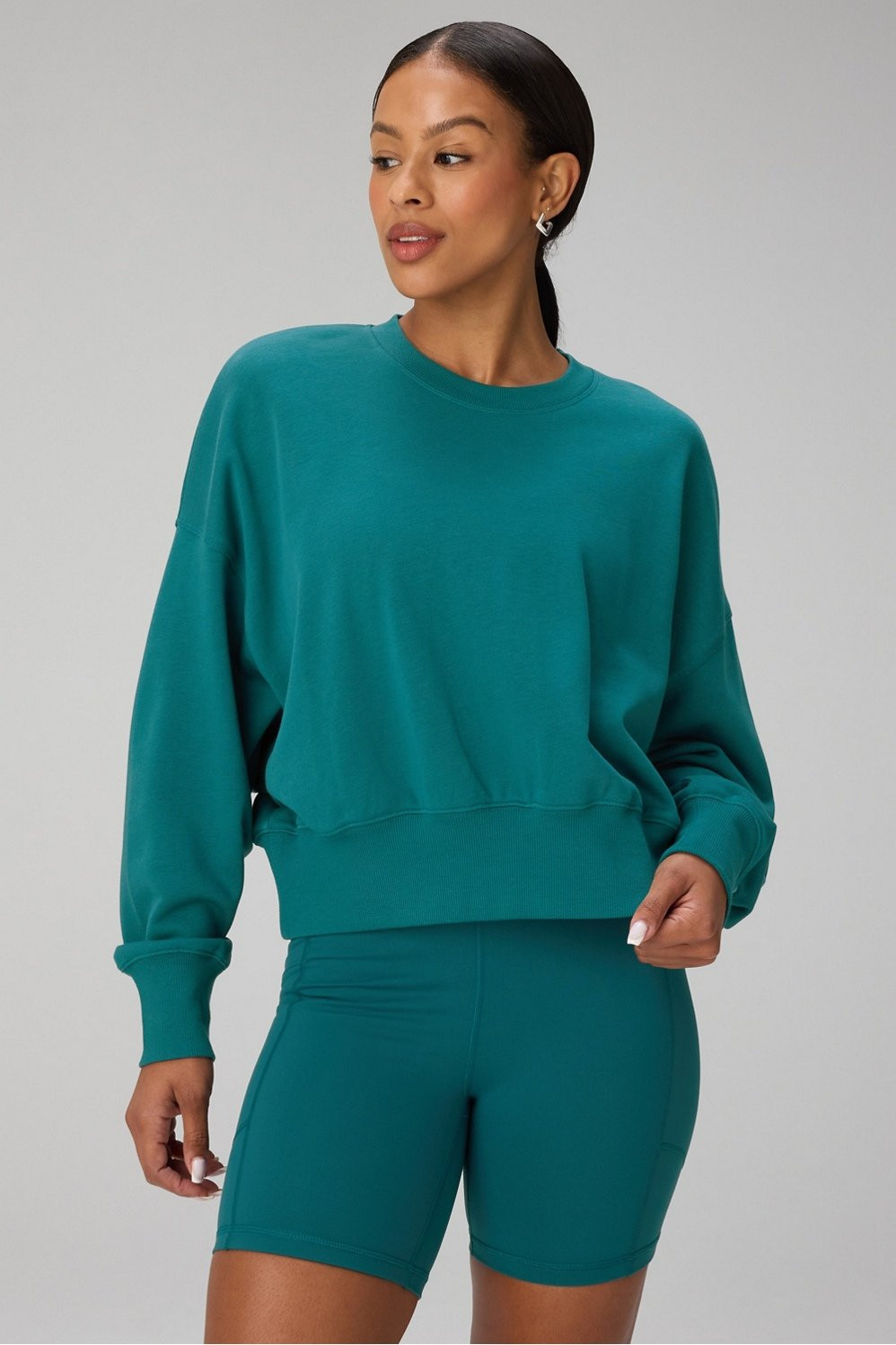 Year Round Terry Crew Neck Sweatshirt | Fabletics