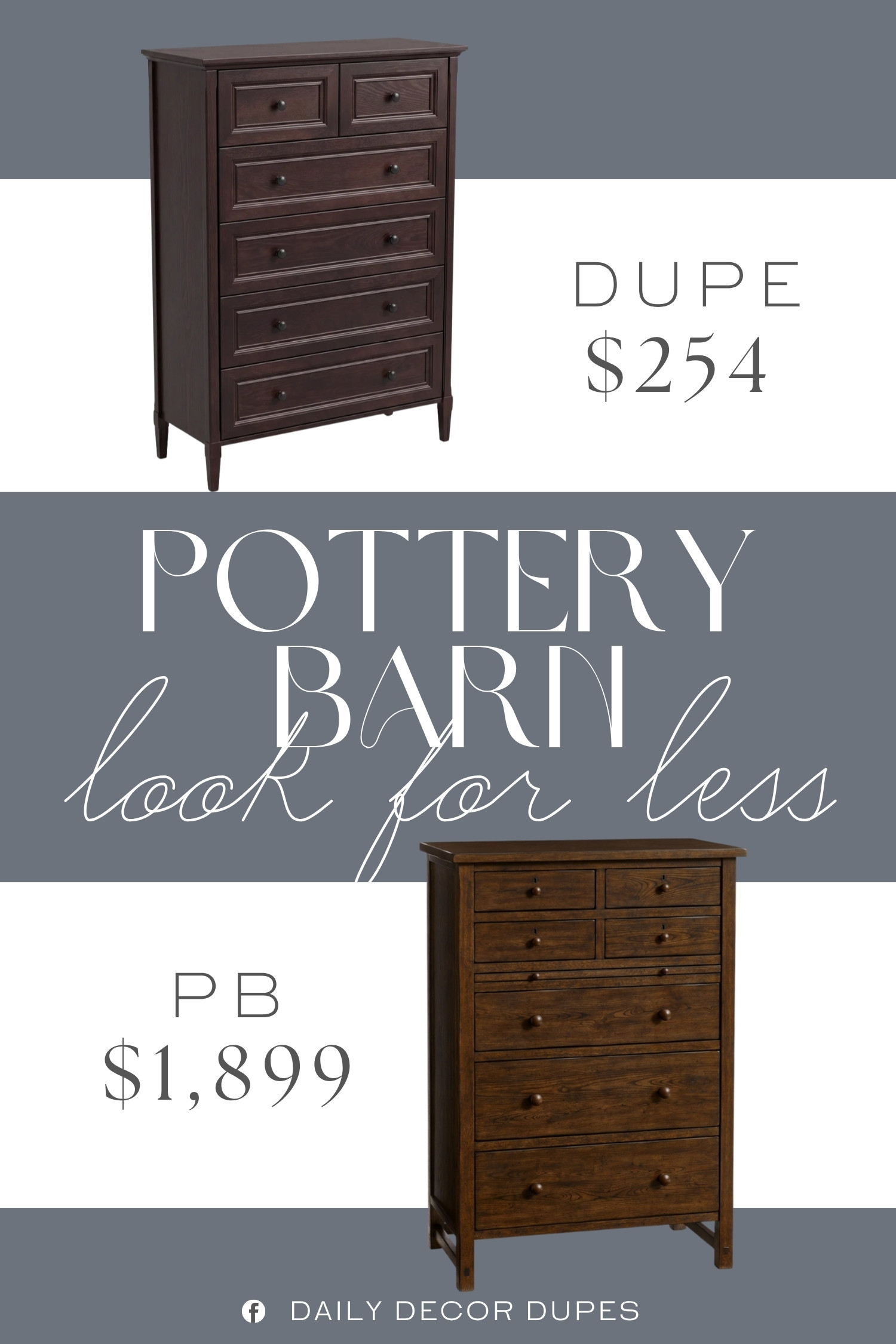 The Pottery Barn Farmhouse Drawer Tall Dresser brings a classic wood look with multiple spacious drawers, making it a practical choice for keeping clothing, linens, and everyday essentials organized. Its tall profile works especially well in bedrooms where vertical storage is helpful, while the warm finish blends beautifully with farmhouse, cottage, traditional, and modern rustic decor. This style brings that relaxed, collected bedroom aesthetic together with the functionality needed for everyday living. 🪵✨🏡

Home more affordable option find similar look for less budget friendly affordable cheap cheaper beautiful pretty. Clearance sale coupon code discount code promo code luxury Inspo inspiration inspired by idea ideas Love like these? I share multiple every day in my FB group.
#PotteryBarnInspired #FarmhouseDresser #TallDresser #WoodDresser #ChestOfDrawers #BedroomFurniture #FarmhouseBedroom #RusticBedroomDecor  

 #LTKHome