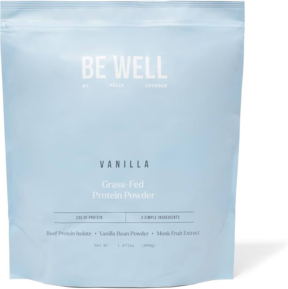 Be Well by Kelly Vanilla Grass-Fed Beef Protein Powder, 23G of Protein & Zero Carbs (3 Ingredient... | Amazon (US)